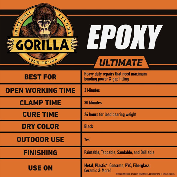Gorilla 0.85 Oz. Ultimate Epoxy 113346 367653