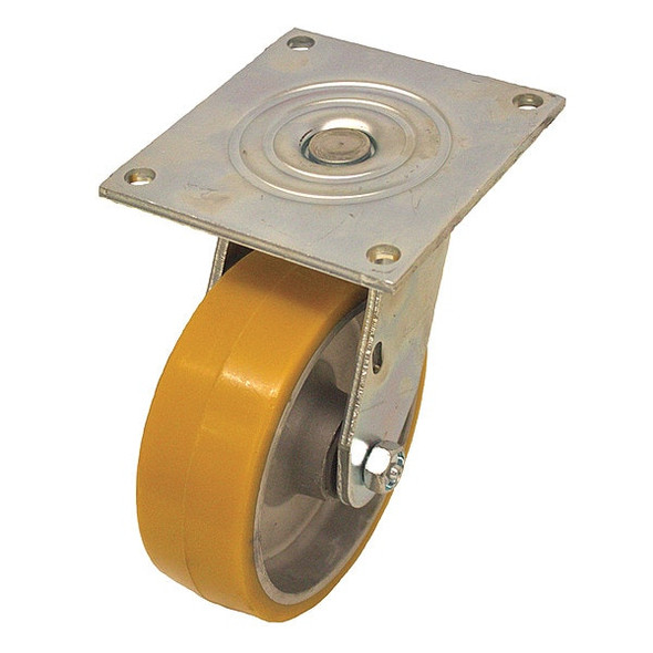 NSF-Listed Plate Caster,1250 lb. Ld Rating,Roller
