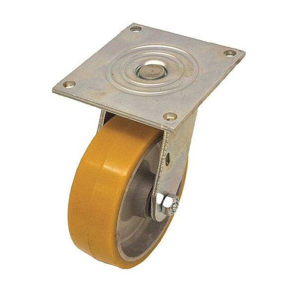 NSF-Listed Plate Caster,1250 lb. Ld Rating,Roller