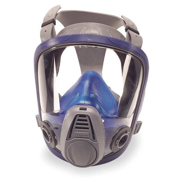 Msa Safety Full Face Respirator,S,Blue, Gray 10031340 Msa Safety Full Face Respirator,S,Blue, Gray 10031340