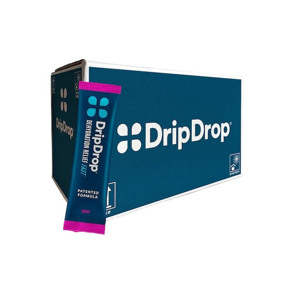 Dripdrop Electrolyte Powder,16oz,Berry,Pk 100 61407