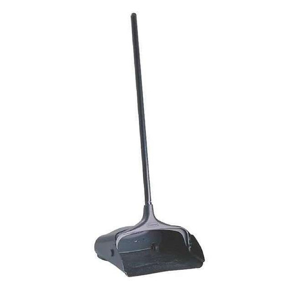 Rubbermaid Commercial Long Handled Dust Pan with Wheels,Black FG253100BLA