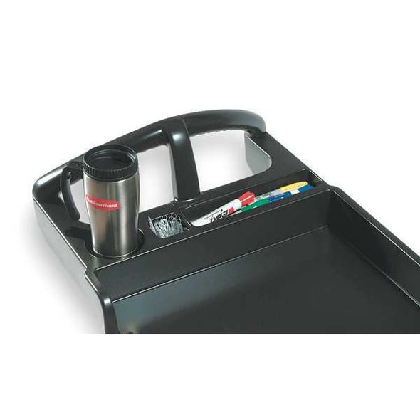 Rubbermaid Commercial Trade Cart/Service Bench,Black,500 lb. FG451388BLA