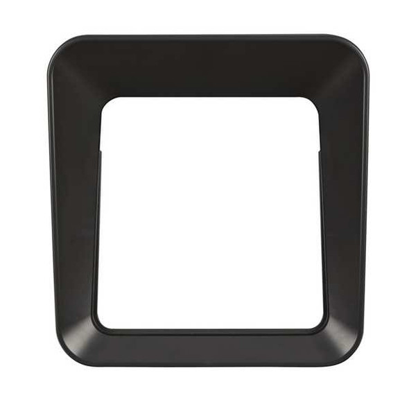 Rubbermaid Commercial 23 gal Square Recycling Can, Flat with Top Opening, Black, 1 Openings 2078988