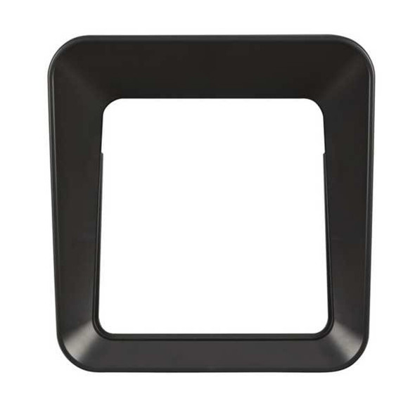 23 gal Square Recycling Can, Flat with Top Opening, Black, 1 Openings  2078988