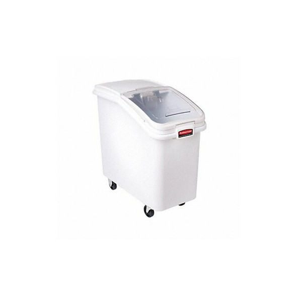 Rubbermaid Commercial Mobile Bulk Storage,500 qt Cap.,29.5" L FG360288WHT Rubbermaid Commercial Mobile Bulk Storage,500 qt Cap.,29.5" L FG360288WHT