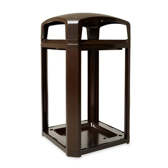 Landmark Series(R) 50 gal Square Outdoor Can, Sable, None, Plastic, 26 in  FG397500SBLE