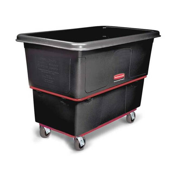 Rubbermaid Commercial Utility Truck,1 cu. yd.,1200lb Cap,Black FG472700BLA