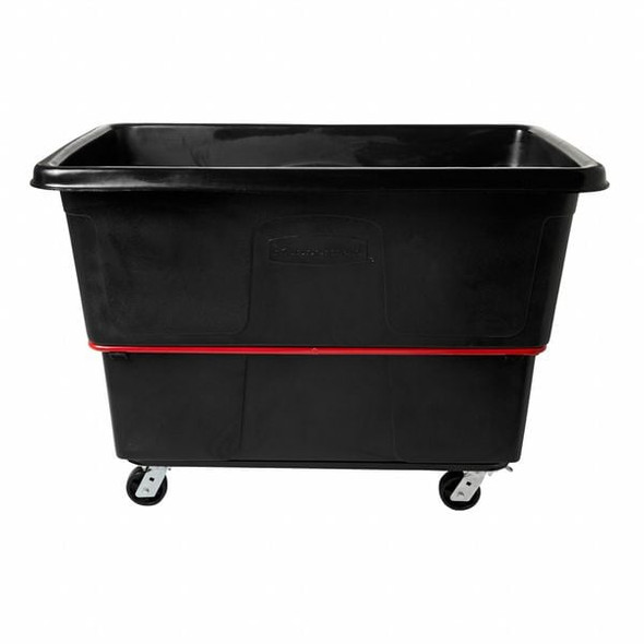 Rubbermaid Commercial Utility Truck,1 cu. yd.,1200lb Cap,Black FG472700BLA