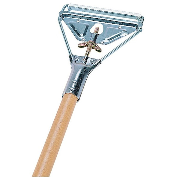 Rubbermaid Commercial 60" Slide On Wet Mop Handle, Wood FGH516000000