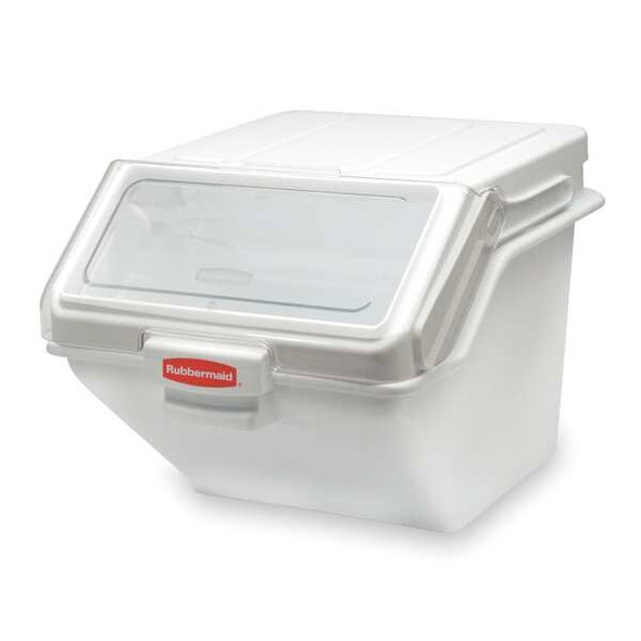 Rubbermaid Commercial Bulk Storage Bin,50lb,w/Scoop and Lid FG9G5800WHT Rubbermaid Commercial Bulk Storage Bin,50lb,w/Scoop and Lid FG9G5800WHT