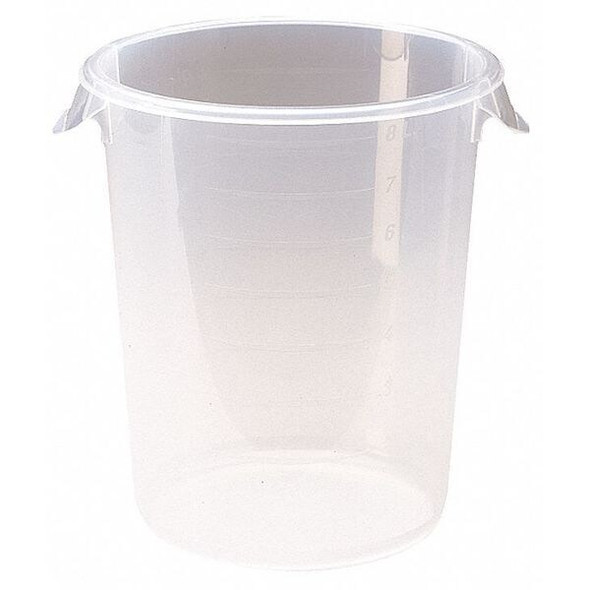 Rubbermaid Commercial Round Storage Container, 22 qt FG572824CLR