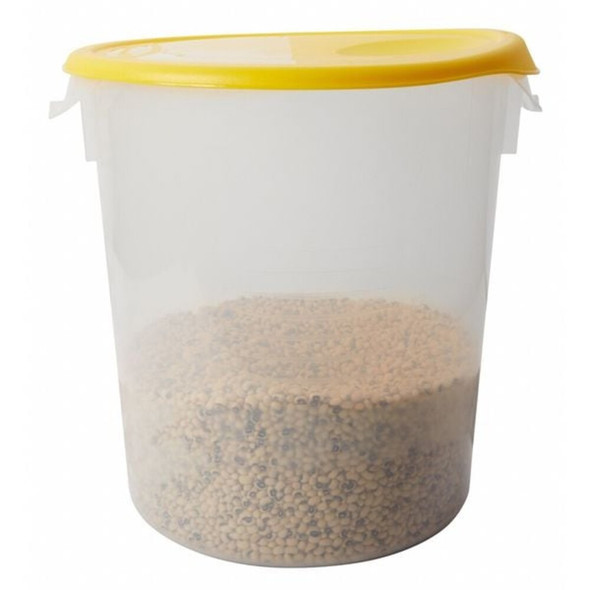 Rubbermaid Commercial Round Storage Container, 22 qt FG572824CLR