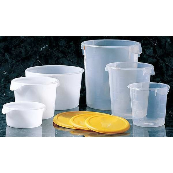 Rubbermaid Commercial Round Storage Container, 8 qt, Lid 1GAF4 FG572400WHT