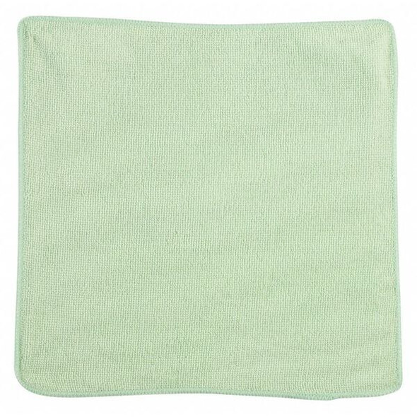 Rubbermaid Commercial Microfiber Cloth Wipe 12" x 12", Green, 24PK 1820578