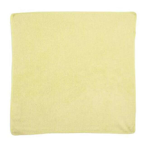Rubbermaid Commercial Microfiber Cloth Wipe 16" x 16", Yellow, 24PK 1820584