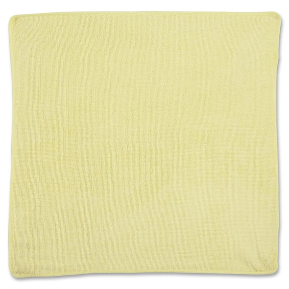 Rubbermaid Commercial Microfiber Cloth Wipe 16" x 16", Yellow, 24PK 1820584