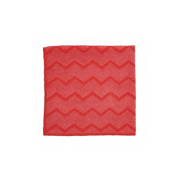 Rubbermaid Commercial Microfiber Cloth Wipe 16" x 16", Red FGQ62000RD00