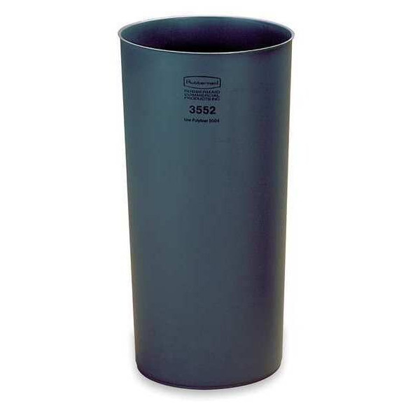 Rubbermaid Commercial 22 gal Rigid Liners, 15 1/4 in x 30 in, Gray FG355200GRAY