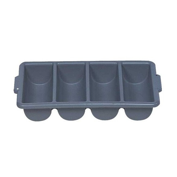 Rubbermaid Commercial Cutlery Bin, 4 Compartment FG336200GRAY