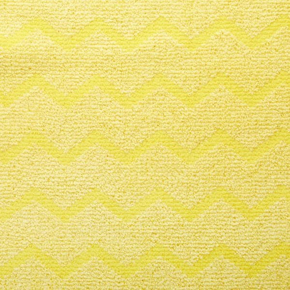Rubbermaid Commercial Hygen(TM) Microfiber Microfiber Cloth, Yellow,PK12 FGQ61000YL00
