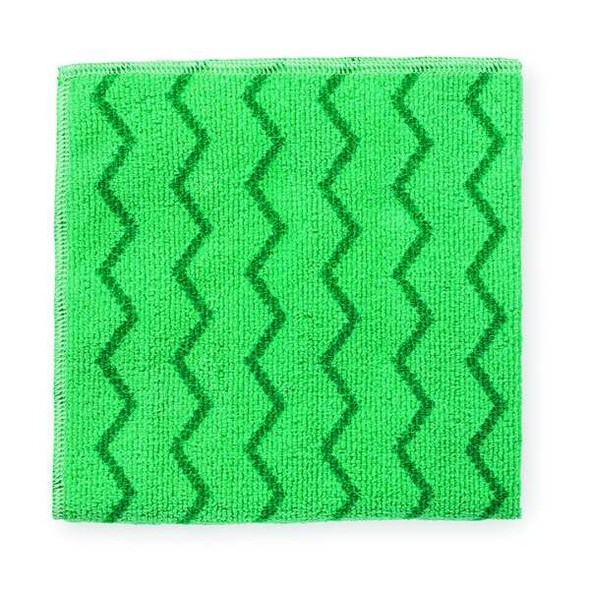 Hygen(TM) Microfiber Microfiber Cloth, Green,PK12