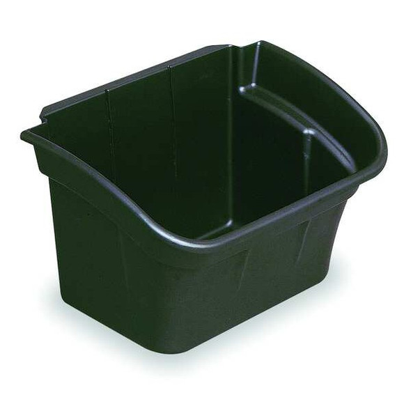 Rubbermaid Commercial Utility Bin,4 gal.,Black,17 In. W FG335488BLA