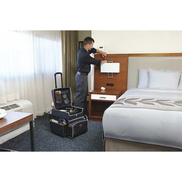 Rubbermaid Commercial Housekeeping Cart,Black,17 in.H 1902467