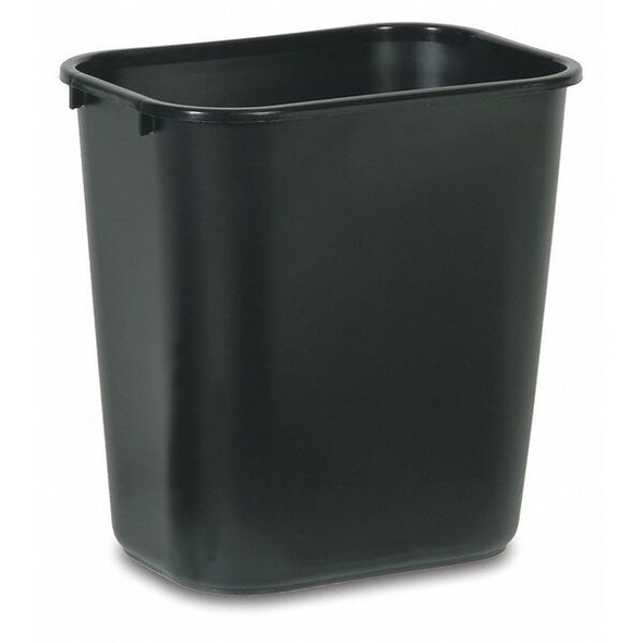 Rubbermaid Commercial Trash Can, Blk, 7 gal, Plastic FG295600BLA Rubbermaid Commercial Trash Can, Blk, 7 gal, Plastic FG295600BLA