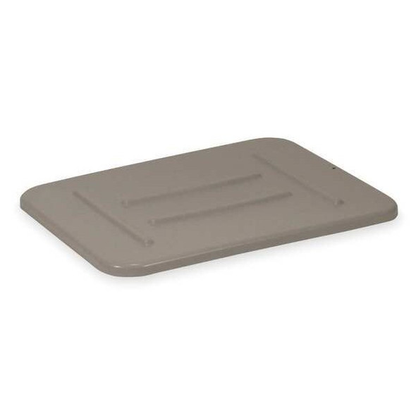 Rubbermaid Commercial Bus/Utility Box Lid, Gray, Plastic FG364800GRAY