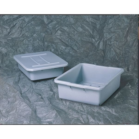 Rubbermaid Commercial Bus/Utility Box Lid, Gray, Plastic FG364800GRAY