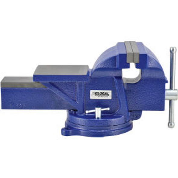 Global Industrial 8"" Jaw Width General Purpose Bench Vise W/ Swivel Base