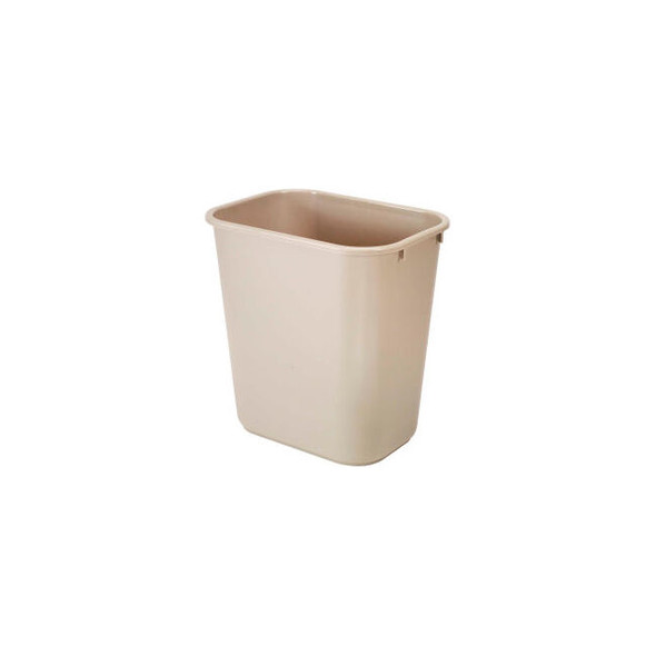 7 Gallon Rubbermaid Plastic Wastebasket - Beige