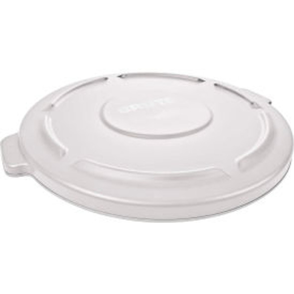 Rubbermaid Flat Lid For 20 Gallon Brute Round Trash Container White - 2619-60