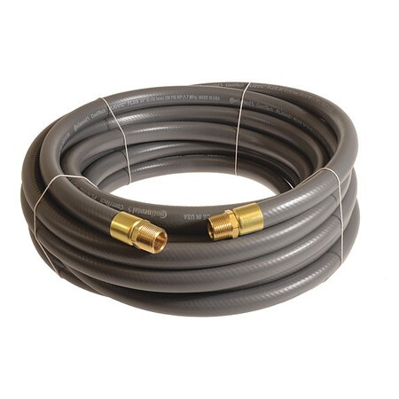 1" x 25 ft PVC Coupled Multipurpose Air Hose 250 psi GY