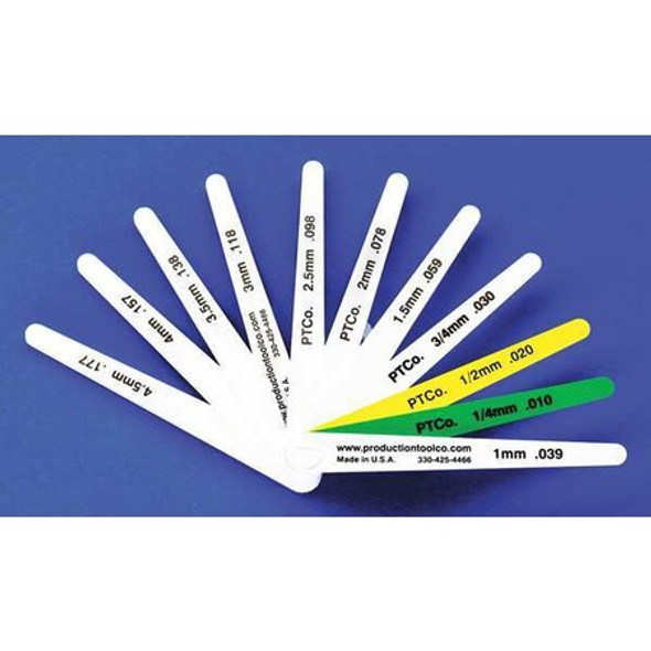 Assembly Tool Feeler Gauge,0.925 In Thick,4 In L Blade L - 1112