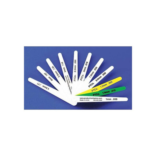 Assembly Tool Feeler Gauge,0.925 In Thick,4 In L Blade L - 1112