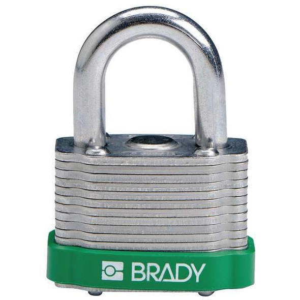Brady Keyed Padlock,Different,1-5/16"W 143128 Brady Keyed Padlock,Different,1-5/16"W 143128