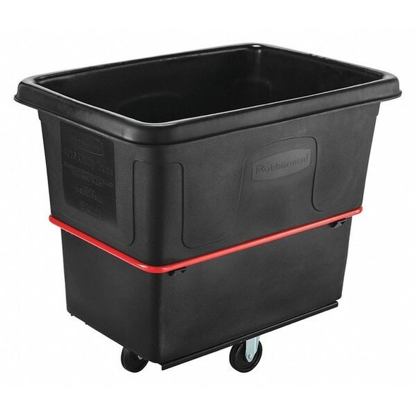 Rubbermaid Commercial Utility Truck,5/8cu yd.,1000lb Cap,Black FG471600BLA