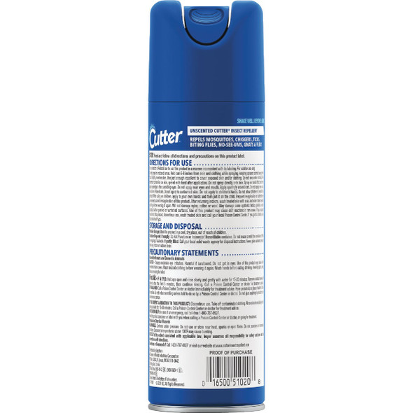 Cutter 6 Oz. Insect Repellent Aerosol Spray HG-51020 713482