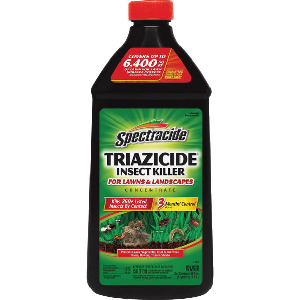 Spectracide Triazicide 40 Oz. Concentrate Insect Killer For Lawns & Landscapes Spectracide Triazicide 40 Oz. Concentrate Insect Killer For Lawns & Landscapes