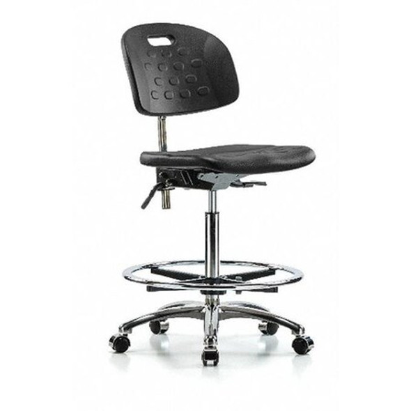 ESD Task Chair, No Arms, 24-3/4" to 35" Height, Black