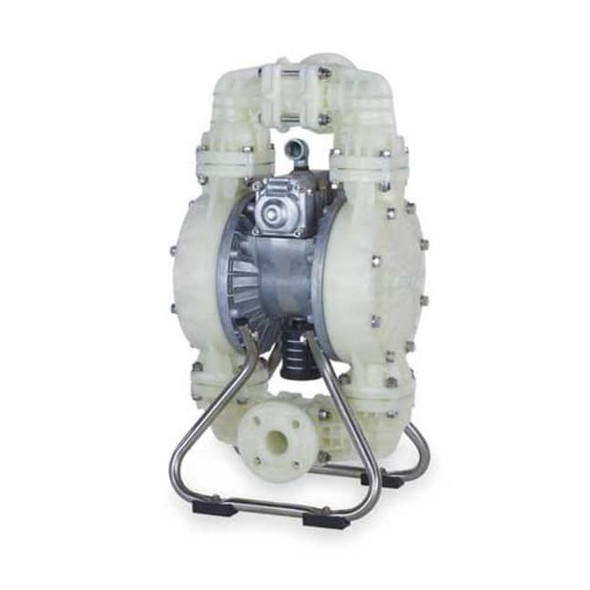 Dayton Double Diaphragm Pump, Polypropylene, Air Operated, Santoprene 3HJW5