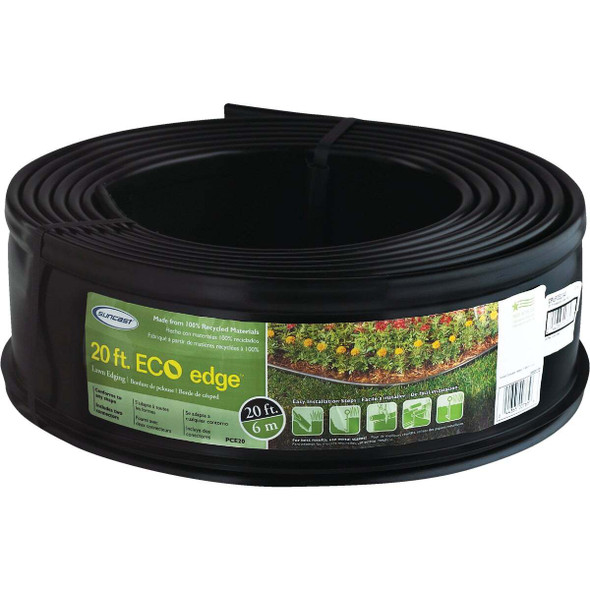 Suncast 5 In. H. x 20 Ft. L. Black Recycled Plastic Lawn Edging PCE2040