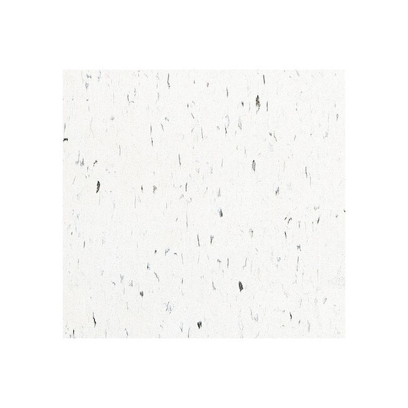 Armstrong Vinyl Floor Tiles,12 in W, 12 in L, Polar White, Square, 45PK 51941031