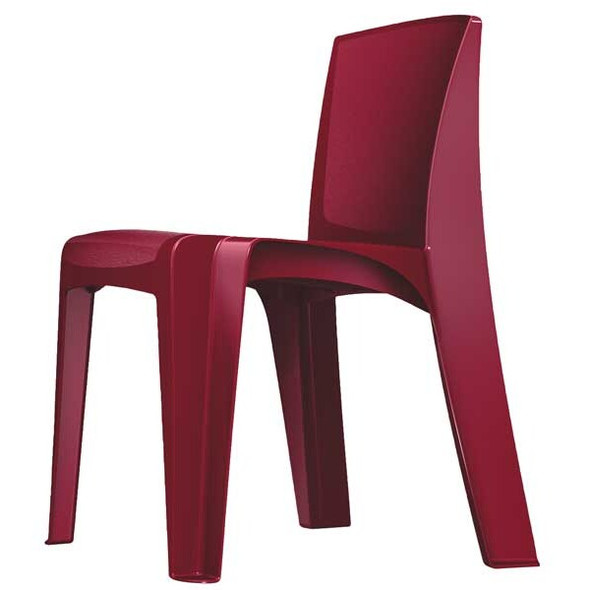 Cortech Stacking Chair, RazorBack Series, Polypropylene Plum 86484-P