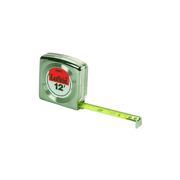 Mezurall® Measuring Tapes, 1/2 in x 10 ft, Chrome