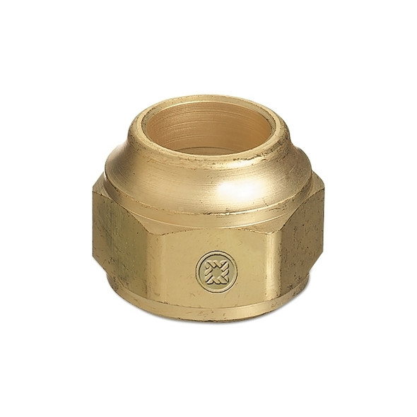 Torch Tip Nut Replacements, Brass, 7/8 in - 20, Hex, Female