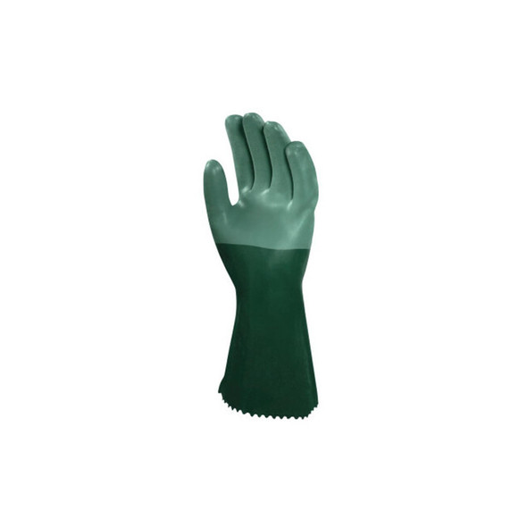 AlphaTec® 08-354 Neoprene Dipped Gloves, Rough Finish, Size 10, Green