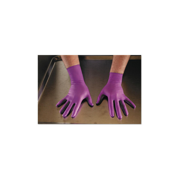 Purple Nitrile-Xtra™ Disposable Gloves, 6 mil Palm, Large, Purple